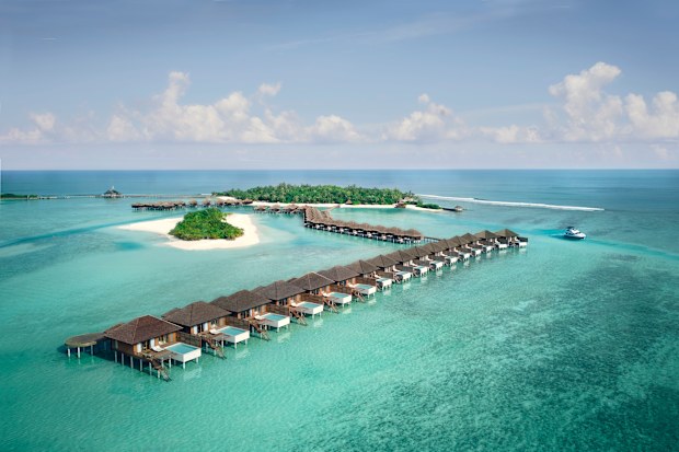 Anantara Veli Maldives Resort Aerial shot