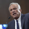 Robert F. Kennedy Jr appears before the Senate Finance Committee on Wednesday for his confirmation hearing as health secretary.