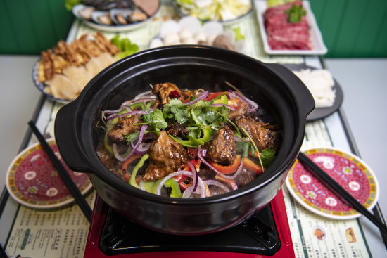 Chicken pot Hong Kong-style at Hong Kong Bing Sutt.