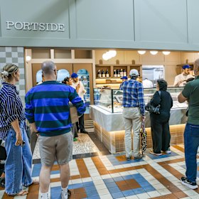 The schmick new store is opposite G.McBean butcher in Prahran Market.