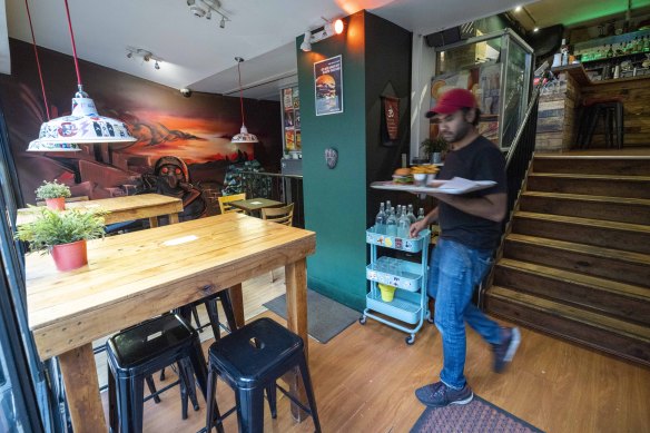 You’ll find Resistance Burgers in an arcade near Hawthorn’s Glenferrie station.