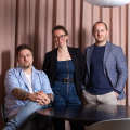 The Circl team (L-R): chef Elias Salomonsson, sommelier Callie Poole and head sommelier and venue manager Xavier Vigier.