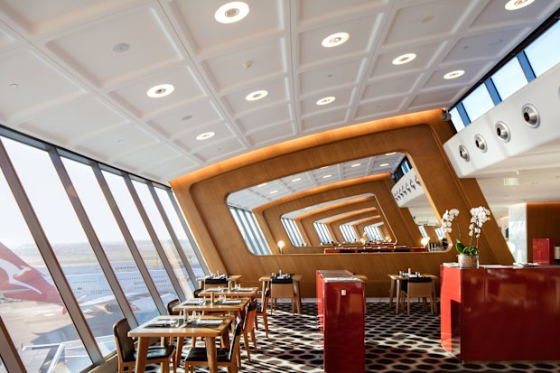 The Qantas First Class Lounge at Sydney Airport: still the best, in part due to the excellent food from Neil Perry.