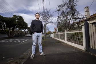 Fitzroy North resident Pat O’Sullivan has been pushing to install a kerbside charging cable on the footpath outside his home to charge an electric vehicle.