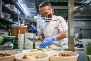 Chef Chan Hon Meng still works in the kitchen every day despite his successful expansion.