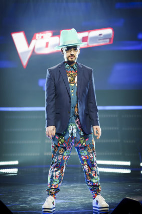 After initially turning his chair for Sam, Boy George has consistently pointed out how controversial the vocal looper's appearance on the show is.