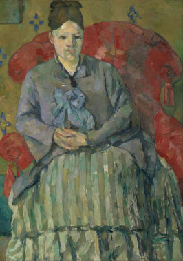 Madame Cezanne in a Red Armchair, by Paul Cezanne (1877).