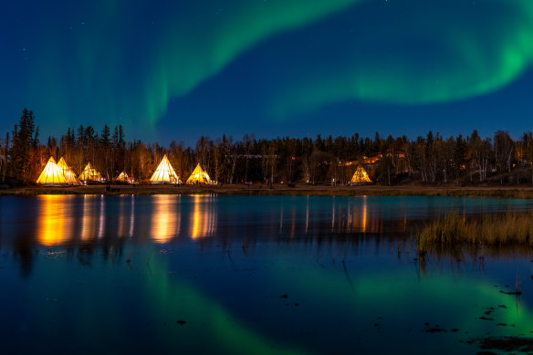 Yellowknife, Northwest Territories… billed as the “aurora capital of the world”.