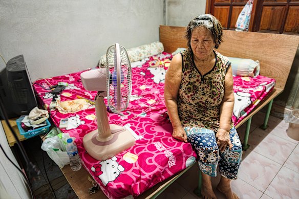 Tunchanok  Donhomla’s ‘grandmother’ Mee Boonsert in her home, where Thanchanok often stayed. 
