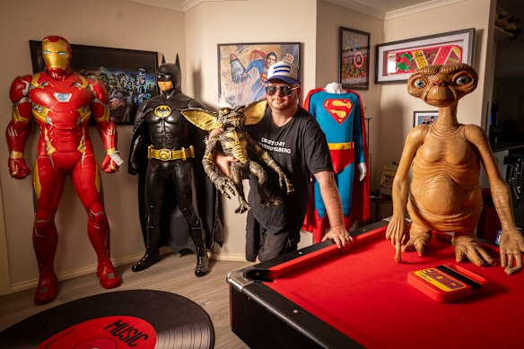 Bishop also has an impressive collection of pop culture memorabilia. 