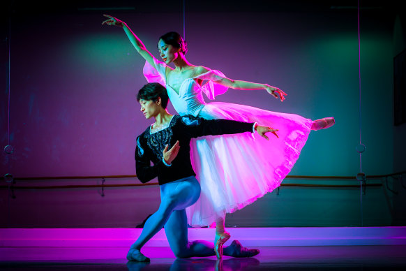 Principal dancers for The Tokyo Ballet Yasuomi Akimoto and Akira Akiyama.
