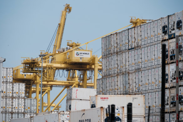 DP World’s Port Botany facility.