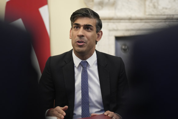 British Prime Minister Rishi Sunak hosts the first meeting of his new-look cabinet.