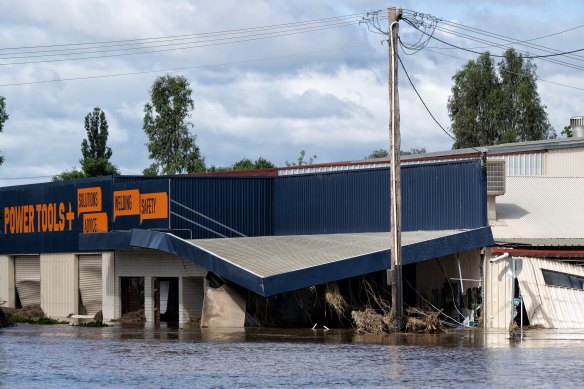 Flood damage in Cowra.