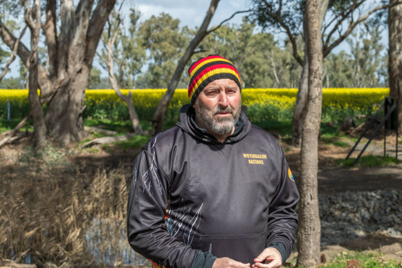 Stuart Harradine is part of the push from the Berenji Gadjin Land Council to fight for the protection of dingoes.