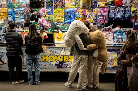 The show bag pavilion, where you can still not buy a Bertie Beetle show bag.