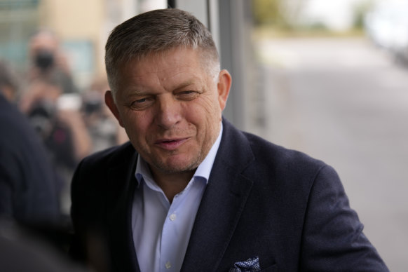 Chairman of SMER-Social Democracy party Robert Fico.