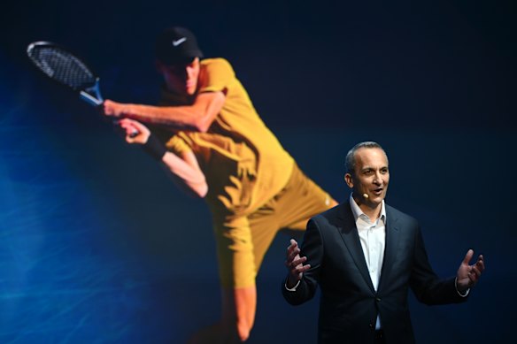 New Tennis Australia CEO Andrew Abdo made a slip-up in his speech at the AO27 launch.