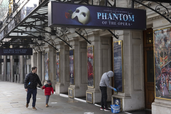 Crowd numbers in London’s West End after Christmas were close to half what they once were in pre-pandemic times. 