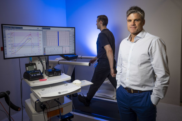Andre La Gerche in his exercise research lab at St Vincents.