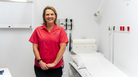Sam Moules is a special breast cancer nurse.