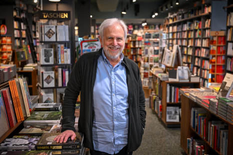 Mark Rubbo in Readings’ flagship Carlton shop.