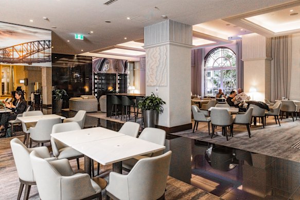 The Fax Bar and its lounge, with arched wondows.