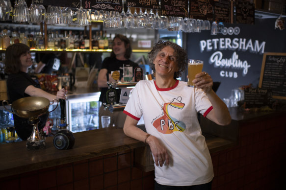 George Catsi, president of Petersham Bowling Club, which abandoned pokies in 2006 but continues to thrive.