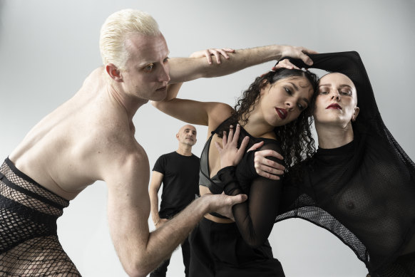 Rafael Bonachela, with dancers Liam Green, Naiara de Matos and Jesse Scales.