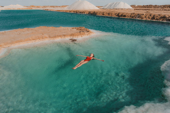 Swim in salt lakes at Siwa Oasis.