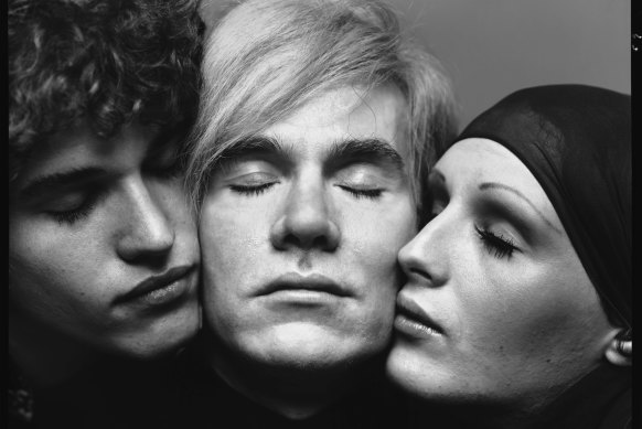 Andy Warhol, artist, Candy Darling and Jay Johnson, actors, New York,
August 20, 1969