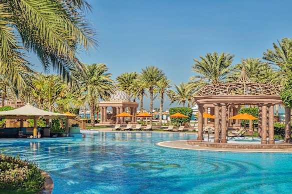 In the swim at the world’s third largest hotel, by size.