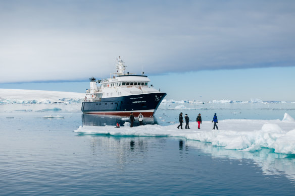 The Hanse Explorer is purpose-built for unforgiving climates, with a steel construction and ice class.