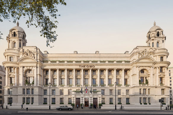 Landmark building: Raffles London at The OWO.