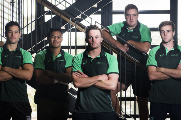 Isaiah Latu, Len Ikitau, Ryan Lonergan, Tom Ross and Mack Hansen were part of the Australian under-20s squad.