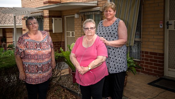 Residents at the block of units where Ms Sofianopoulos lived.