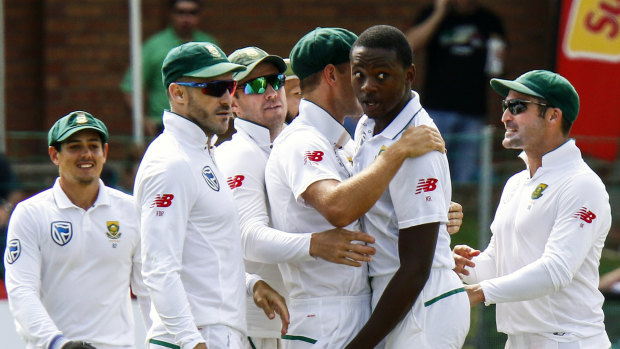Hard case: Kagiso Rabada must prove his bump on Steve Smith was not deliberate to escape sanction.