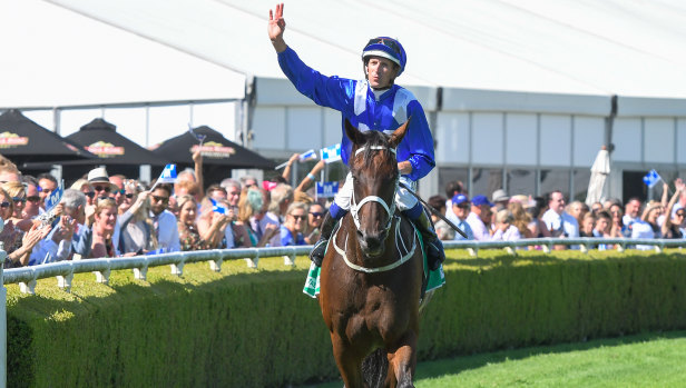 Reunited: Jockey Hugh Bowman is back on Winx this Saturday after suffering concussion and he is already eyeing off The Everest later this year.