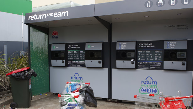 The Blacktown Return and Earn station. 