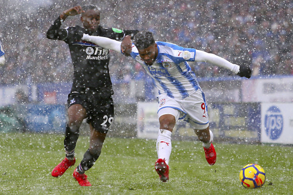 Snow day: EPL fixtures were dusted in snow this weekend.