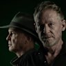 Peter Greste (left) and actor Richard Roxburgh, who portrays him in the movie The Correspondent.