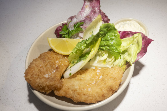 Battered cod.