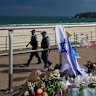 Tributes left at Bondi Beach after the terror attack.