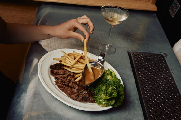 Dip your chip into the $25 steak special at Her. 