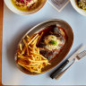 Steak frites with smoked anchovy butter at Bar Superette.