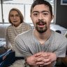 Mark and Keiko are the parents of 23 year old Ken with down syndrome. At their home near Perth. Pic:Tony McDonough .