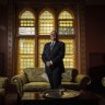 Former ANZ employee Ian Davies stands in what was once his office on the second floor of the Gothic Bank on 338 Collins Street last month.