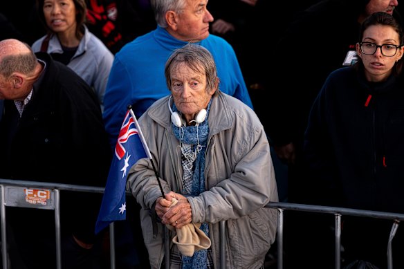 A moment to reflect at the eternal flame.