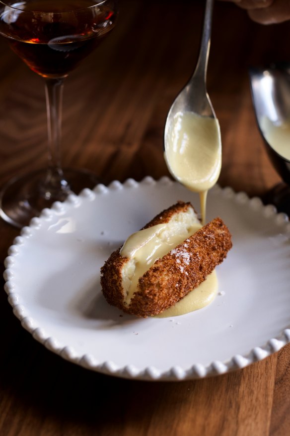 Murray cod croquette with hot mustard sauce at forthcoming restaurant Marmelo.