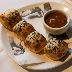 Homemade sausage rolls.